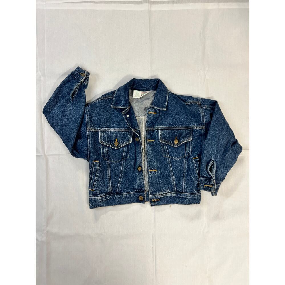 Vintage Palmetto's denim trucker jacket with a medium wash size 10/12 kids